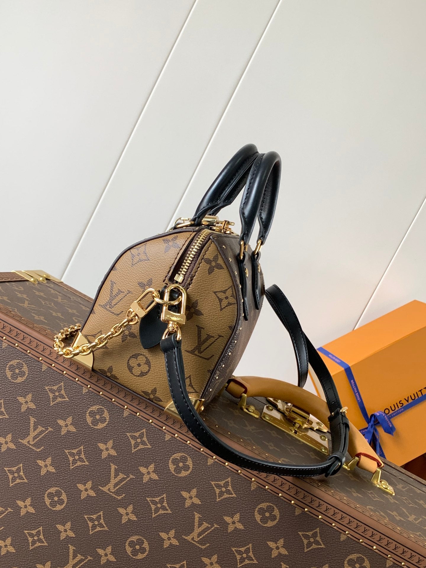 LOUIS VUITTON - SPEEDY TRUNK 20 - MONOGRAM CANVAS