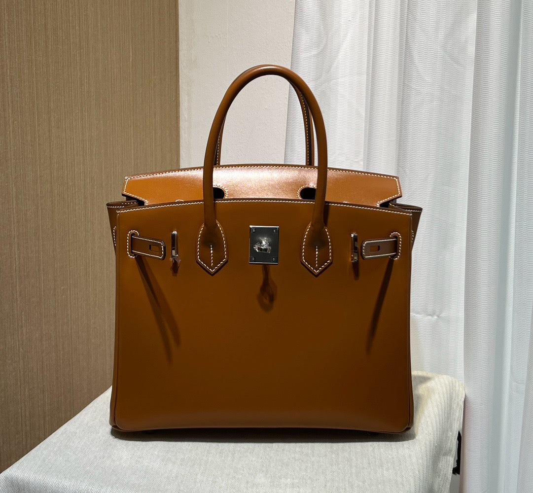 HERMEŚ BIRKIN 30CM - BOX - HANDMADE