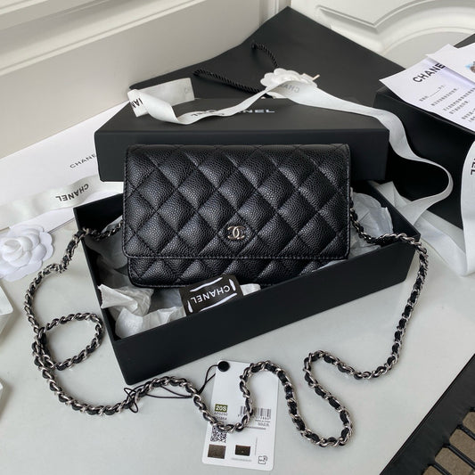 CHANEL - WOC BLACK - SILVER HARDWARE