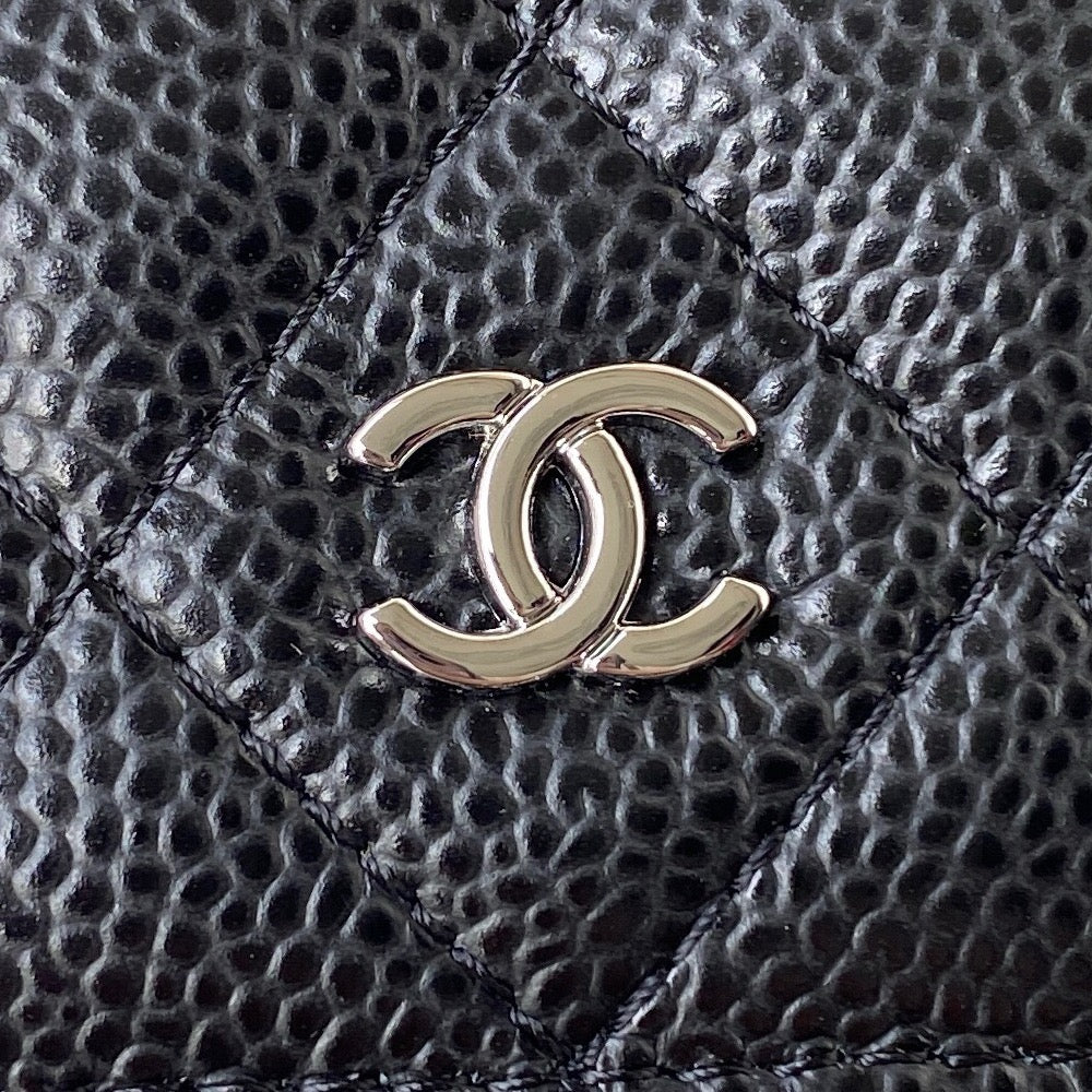 CHANEL - WOC BLACK - SILVER HARDWARE