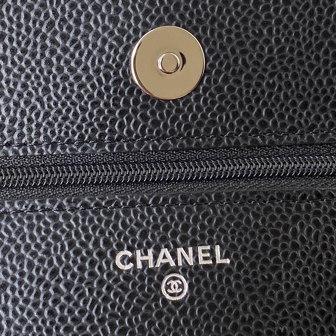 CHANEL - WOC BLACK - SILVER HARDWARE