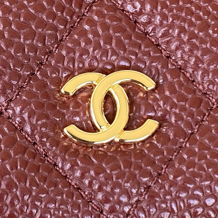 CHANEL - WOC MAROON - GOLD HARDWARE