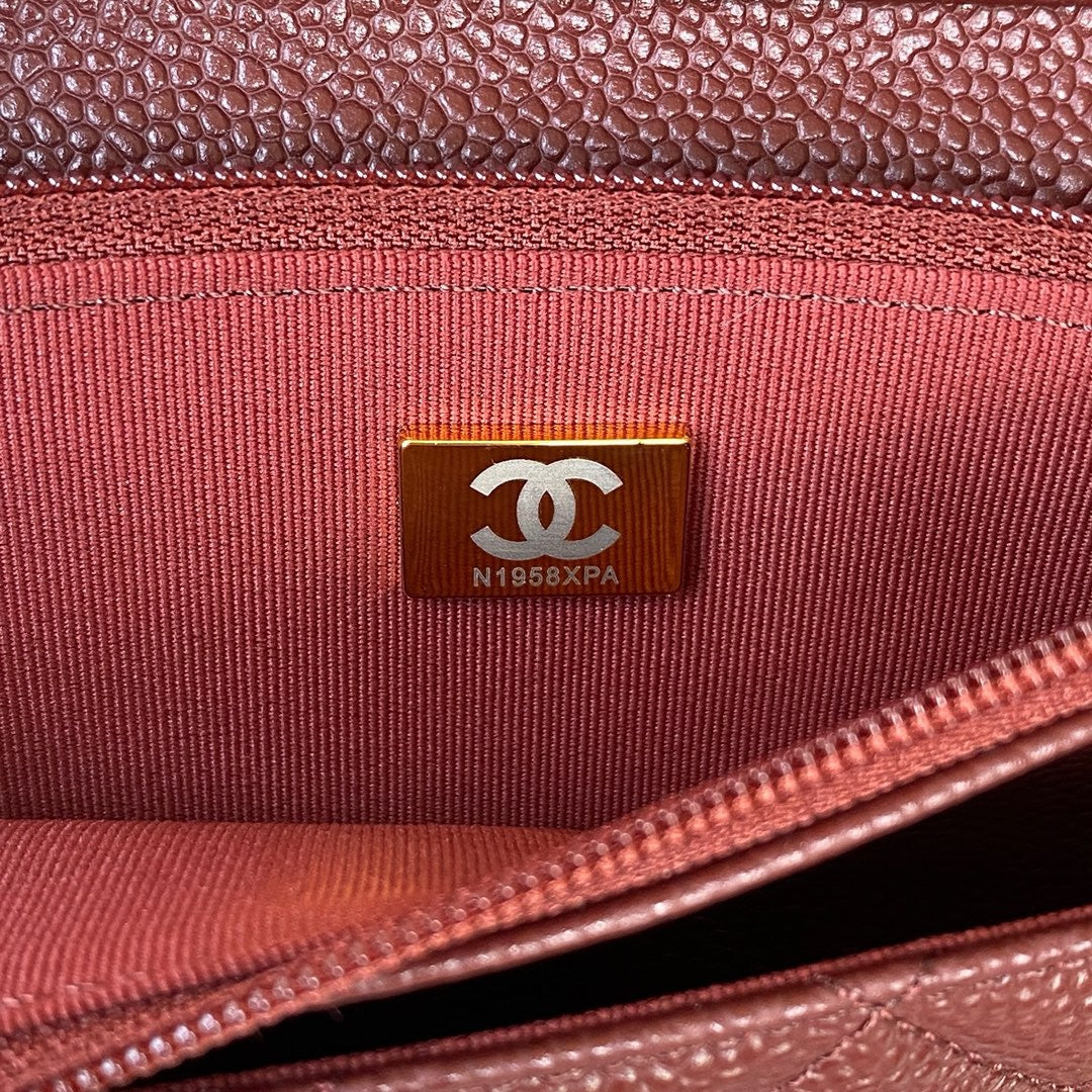 CHANEL - WOC MAROON - GOLD HARDWARE