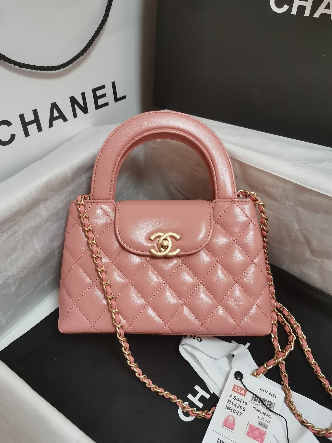 CHANEL - KELLY SHOPPER - BAG - PINK